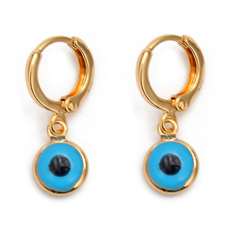 Turkish Evil Eye Drop Earrings