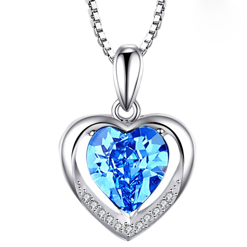 Heart shaped Gemstone Pendant