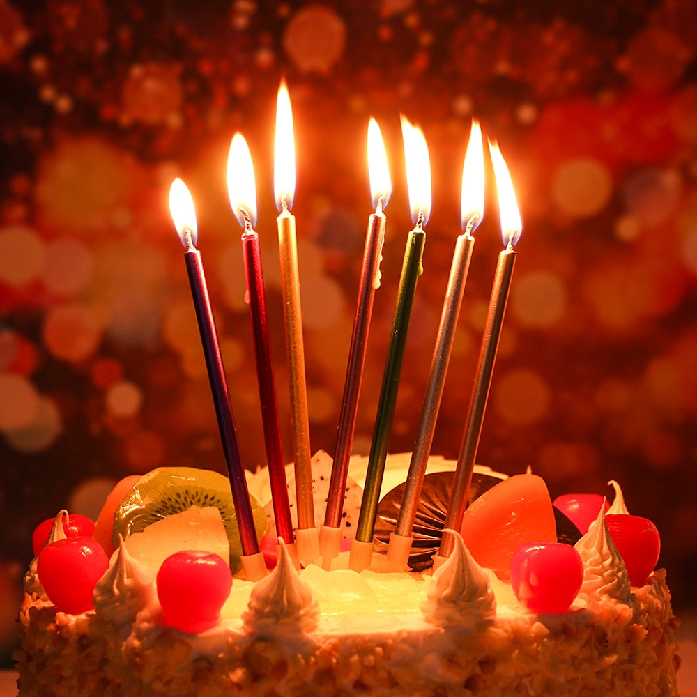 Multi Color Long Pencil Candles
