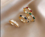 Luxury opal color opening Finger ring