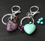  Pink Quartz Tiger Eye Keyring