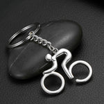 Bicycle Figure Keychain Keyring