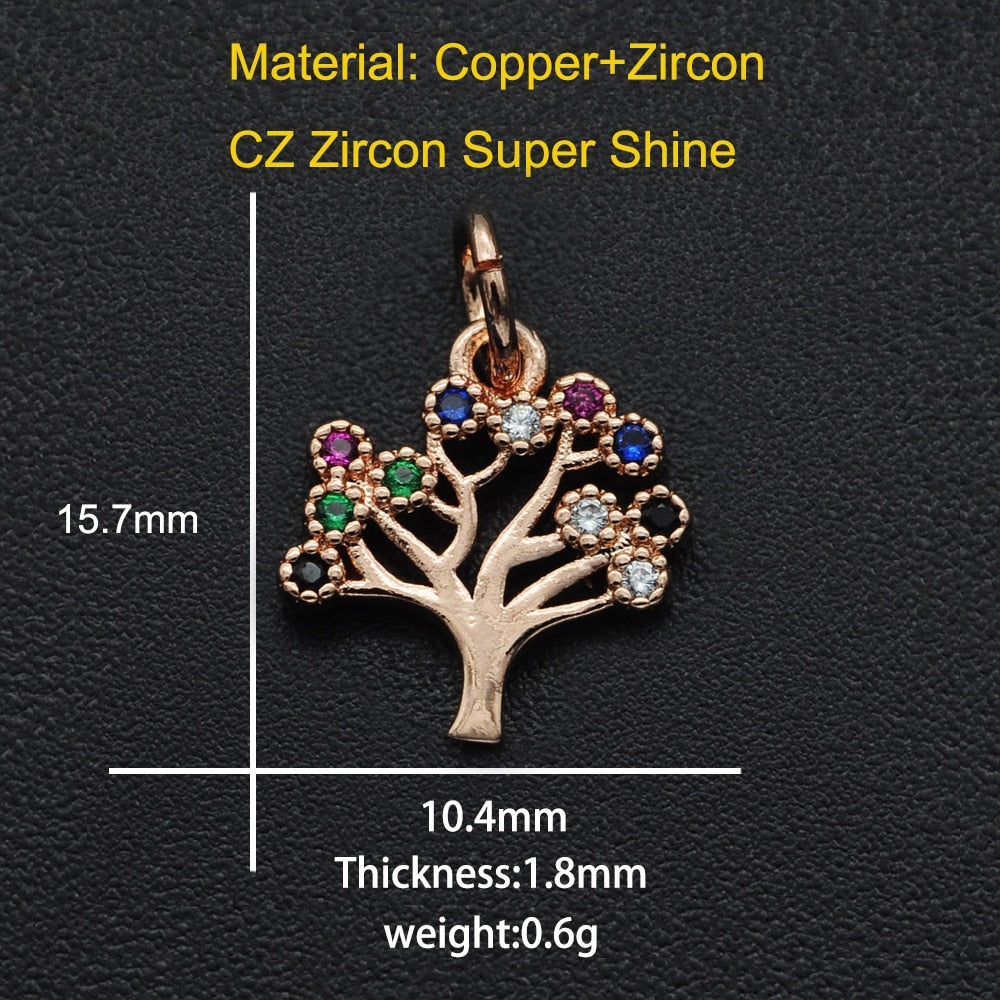 CZ Charms Cactus Necklace Pendant