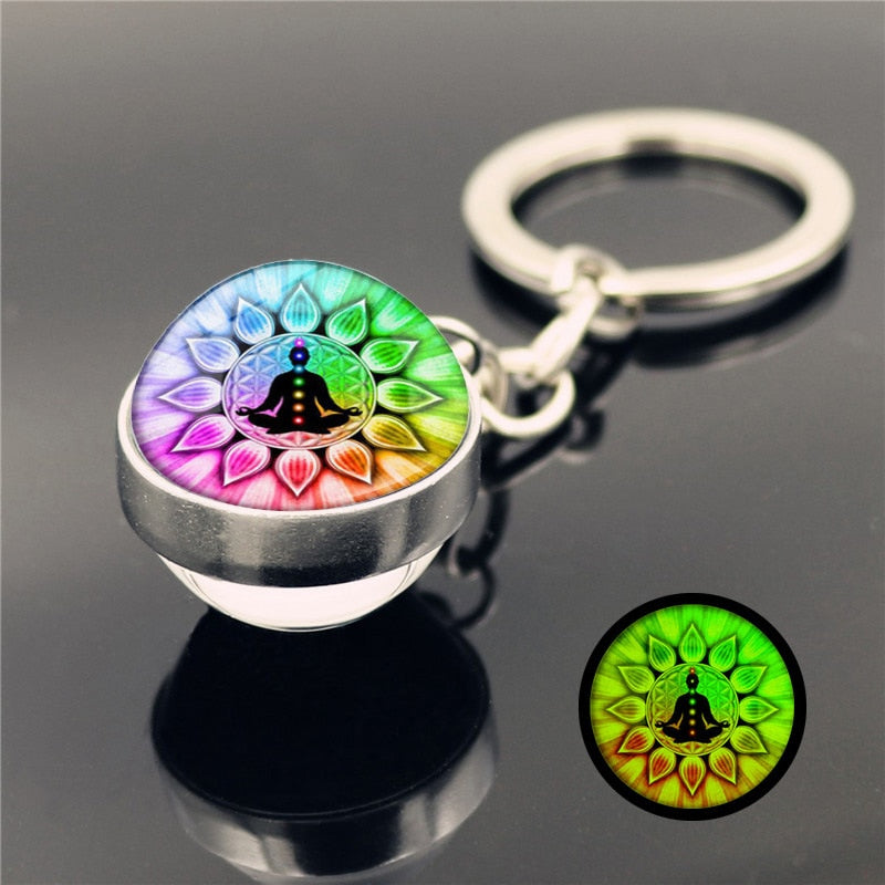 Seven Chakra Keychain