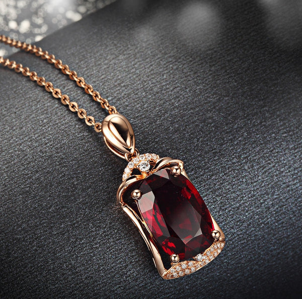 Ruby Treasure Pendant Necklace