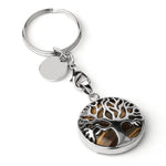 Luxury Crystal Stone Tree of Life Keychain