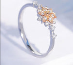Cute Dainty Women's Snowflake Finger Rings