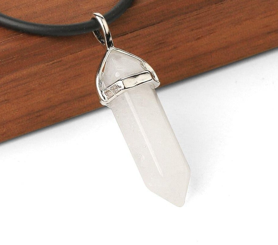 Raw Crystal Pendant Natural Stone Women Necklaces