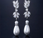 Water Drop Crystal Pendant Drop Earrings
