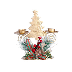 Christmas Decoration Wrought Iron Candle Holder