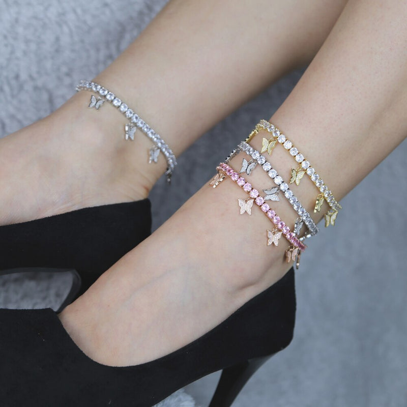 Butterfly Charm Anklet