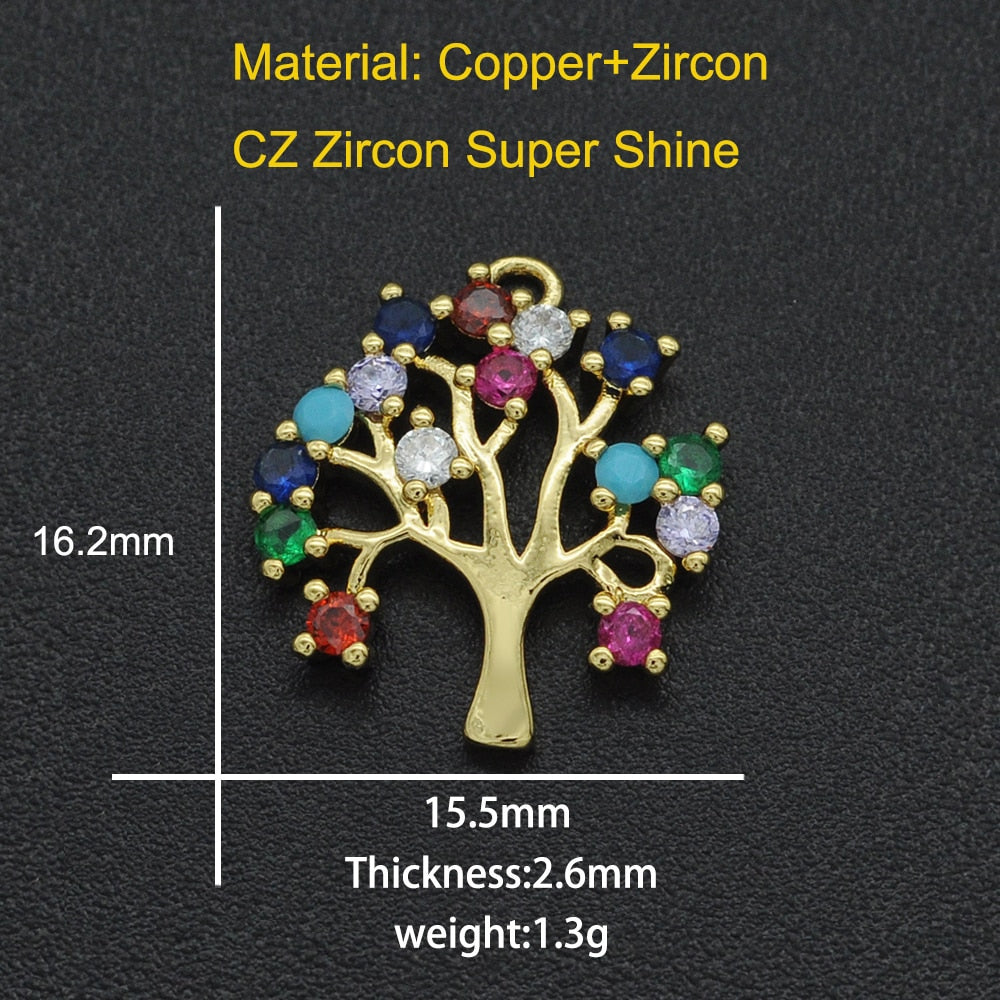 CZ Charms Cactus Necklace Pendant Accessories