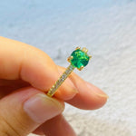 Elegant Zircon Crystal Engagement Rings