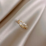 Zircon star opening women's Finger Ring