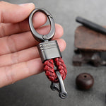 hand-woven leather Car Key Ring