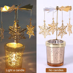 Metal Rotating Candle Holder