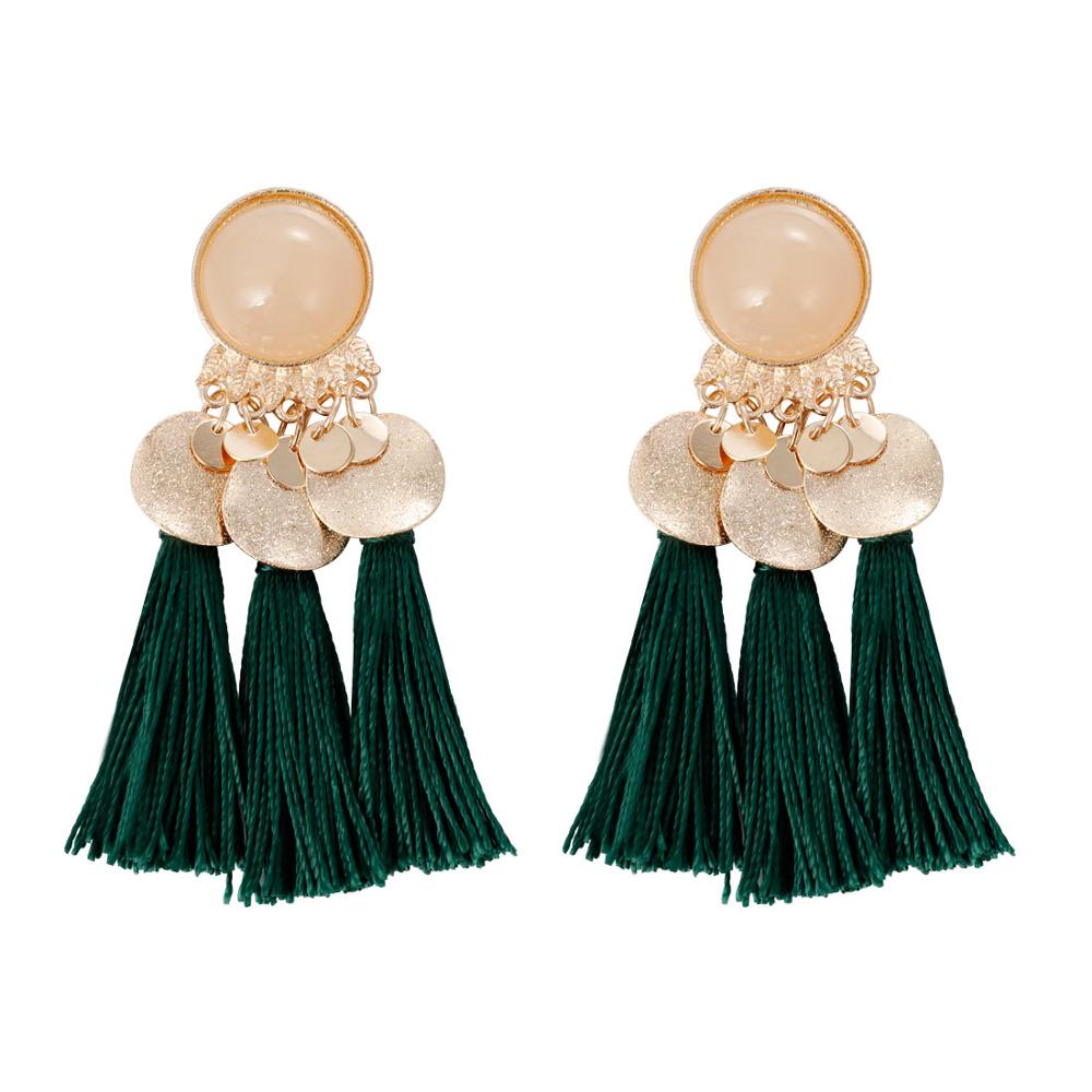 Feather Style Ethnic Boho Big Dangle Earring