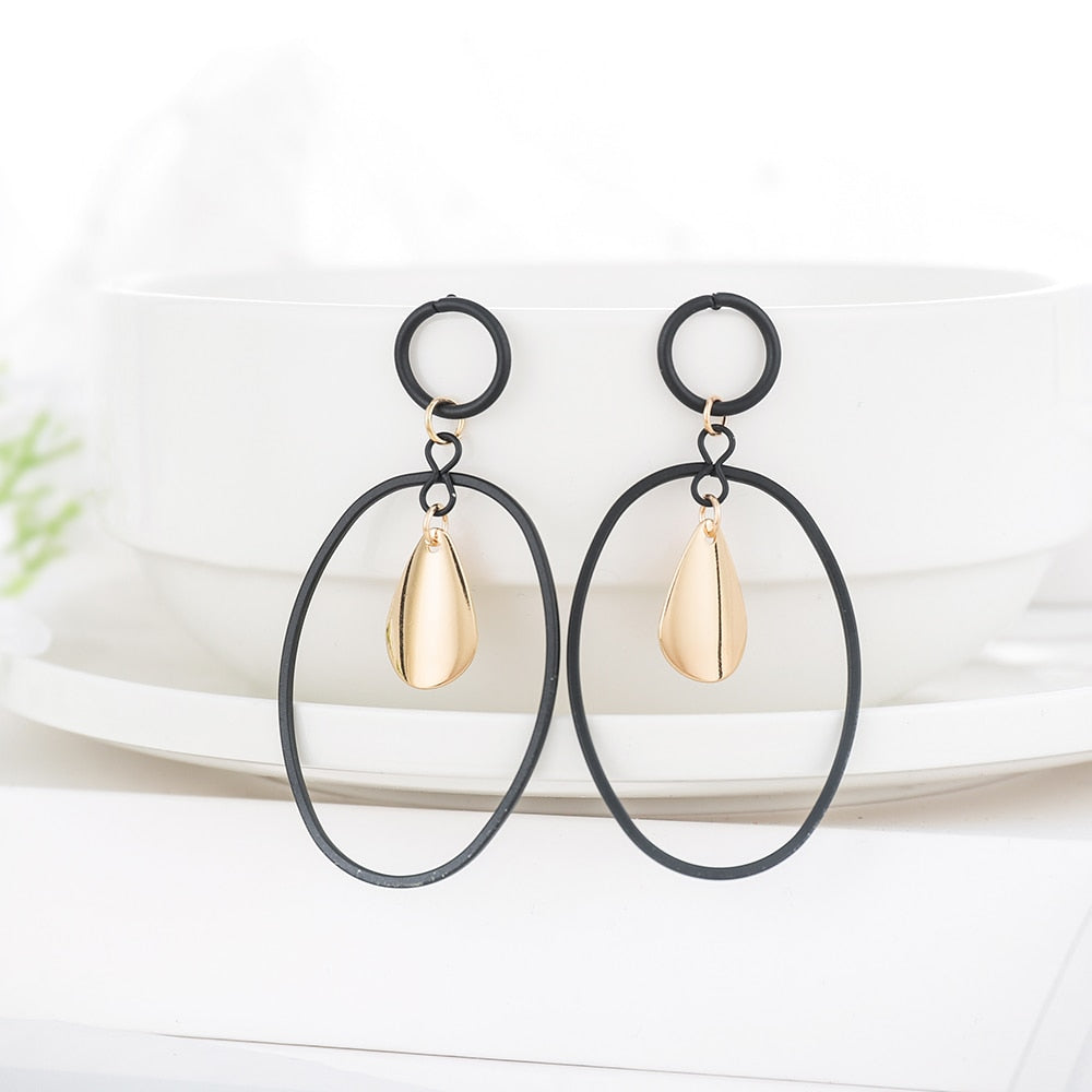 Circle Drop Earrings