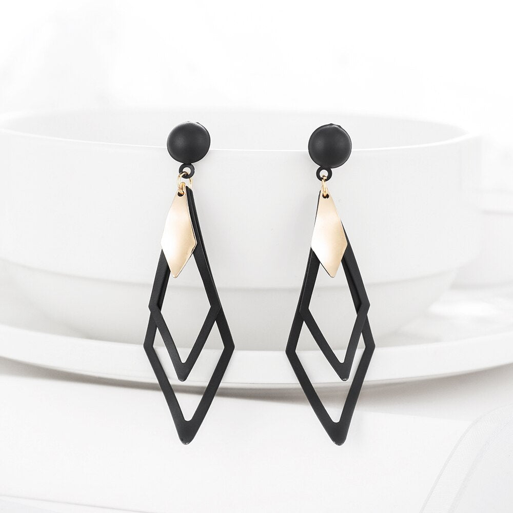 Circle Drop Earrings