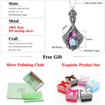 925 Silver Pendant Vintage Gemstone Pendant Necklace