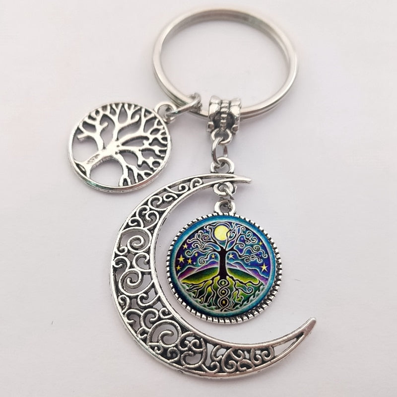 Tree of life statement keychain