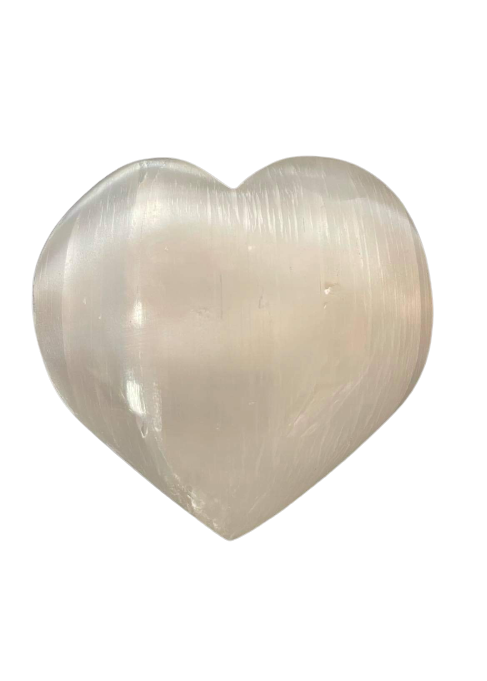 Heart (White Selenite)