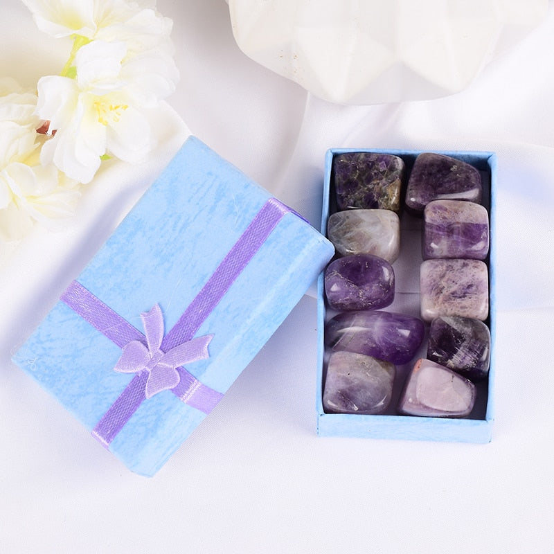 Natural Tumbled Stone 15-20mm Mix Rock And Quartz Rose Bead Chakra Healing Crystal