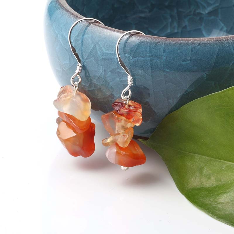 7 Chakra Long Fringed Drop Earrings