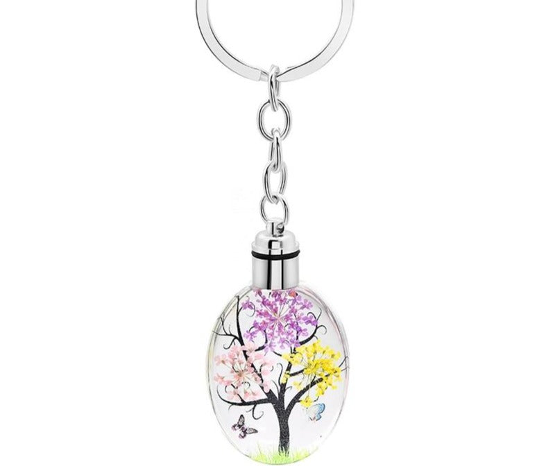 Silver Color Tree Keyring