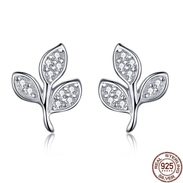 Tree Leaves Stud Earrings