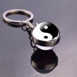 Glass Ball Pendant Keychains