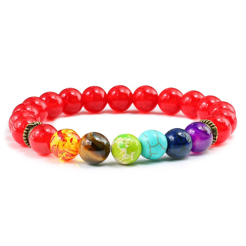 Beads Reiki Buddha Prayer Natural Stone Yoga Bracelet For Women