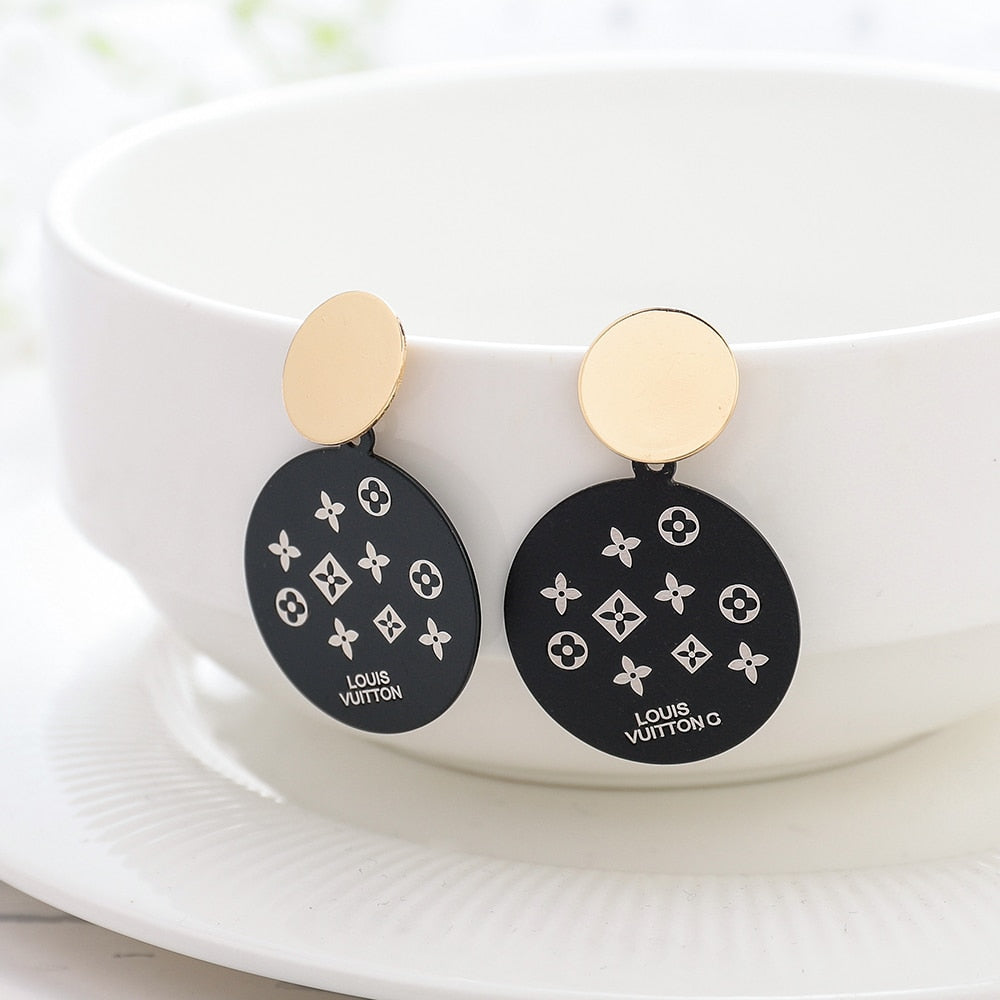 Circle Drop Earrings
