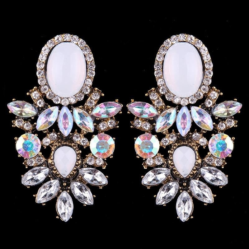 Wedding Bridal Statement Crystal Earrings