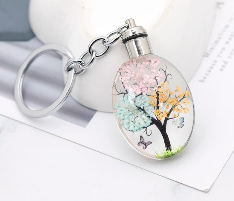 Silver Color Tree Keyring