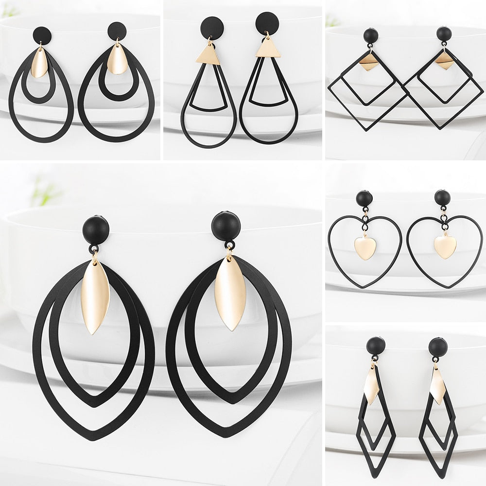 Circle Drop Earrings