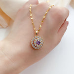 White Diamond, Gemstone  Pendants Necklace