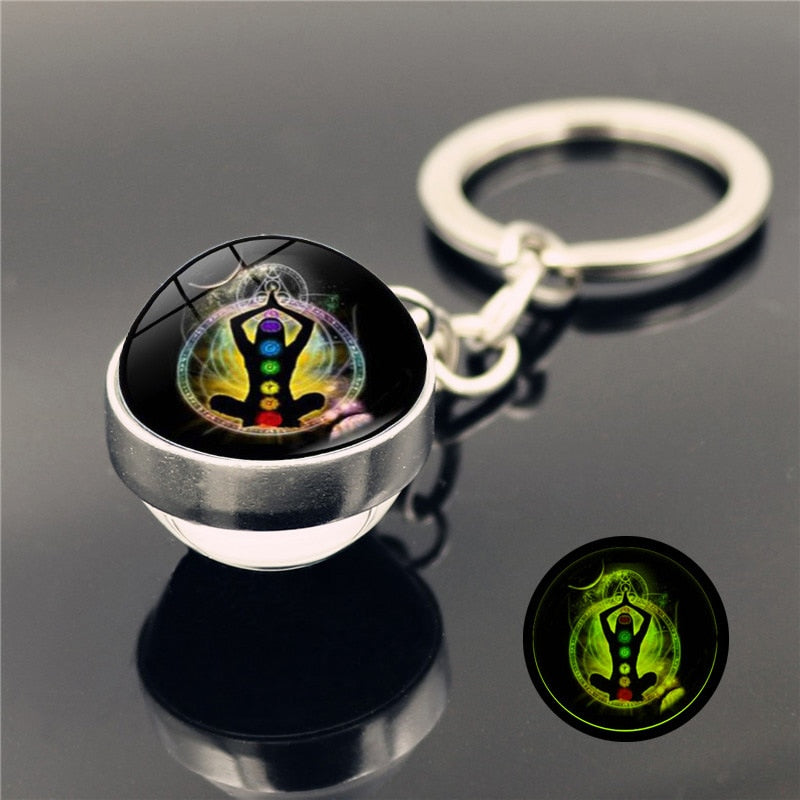 Seven Chakra Keychain