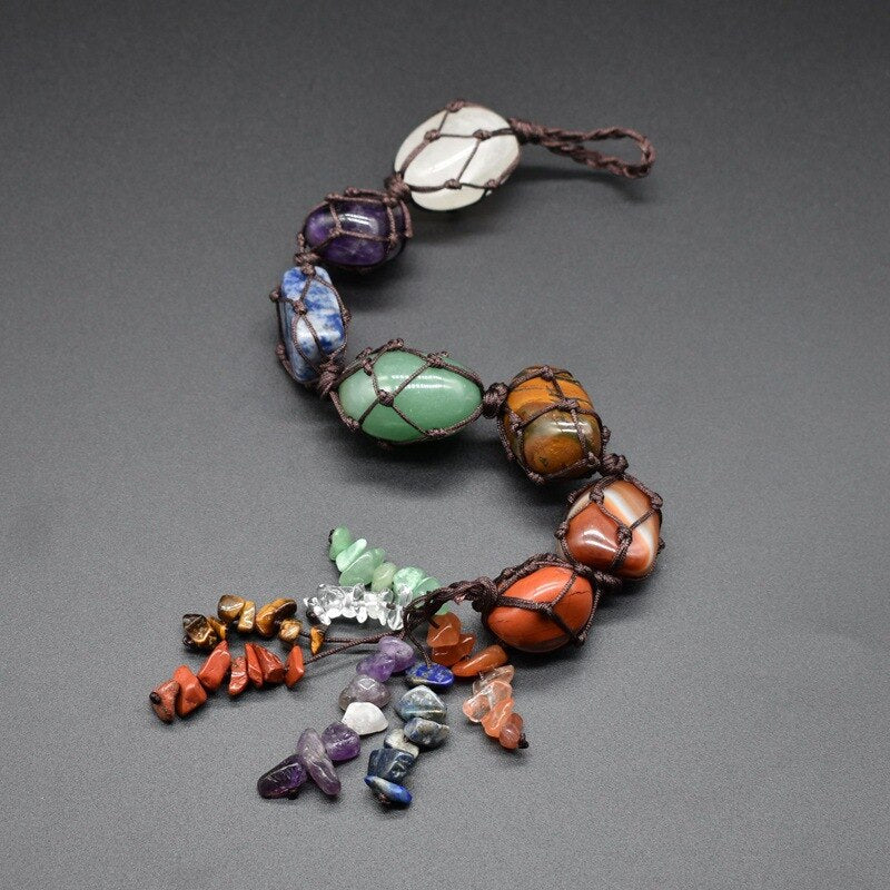 Natural Stone Car Dangle Keychain