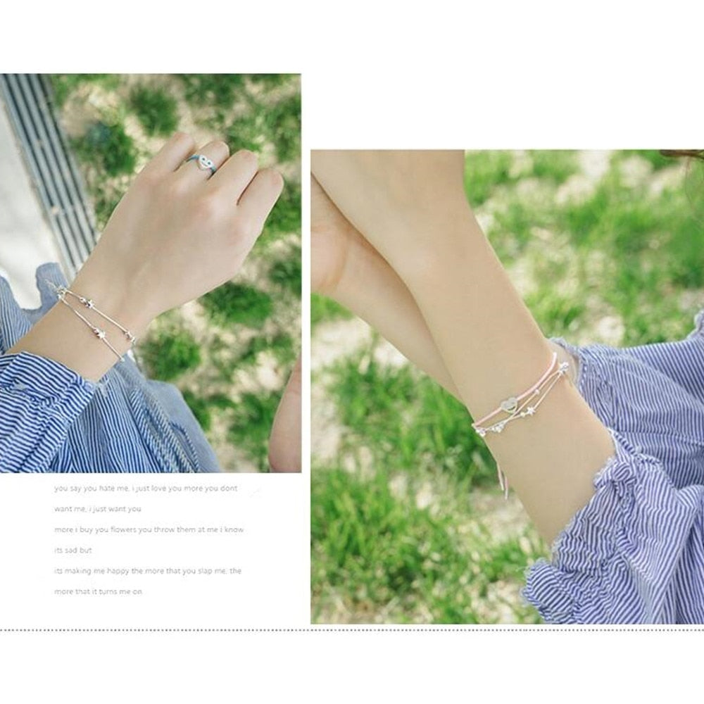 925 Stamp Sterling silver jewelry fashion woman bracelet