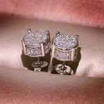Luxury Full Crystal Round Earrings