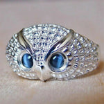 Cute Owl Silver Color Women  Finger Ring