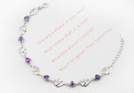 Crystal Heart Charm Bracelets