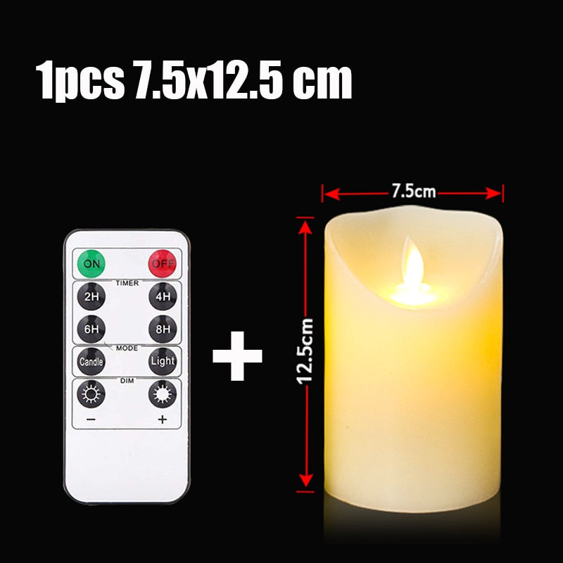 LED Flameless Candle Lights Remote Flickering Tea Candles