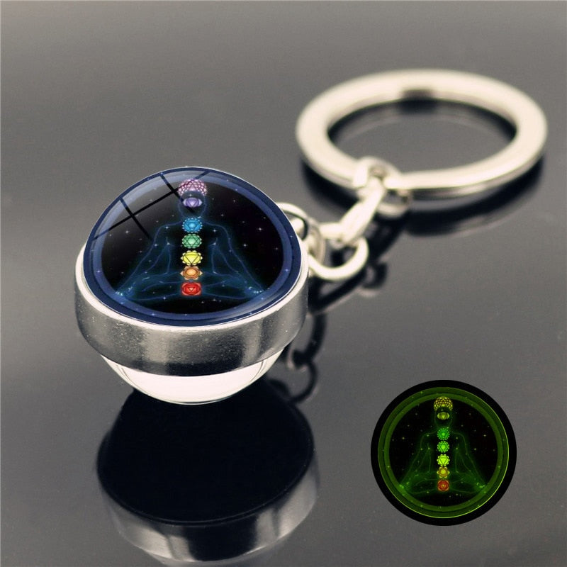 Seven Chakra Keychain