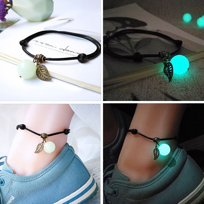 Luminous Bead Anklets Bracelets For Women