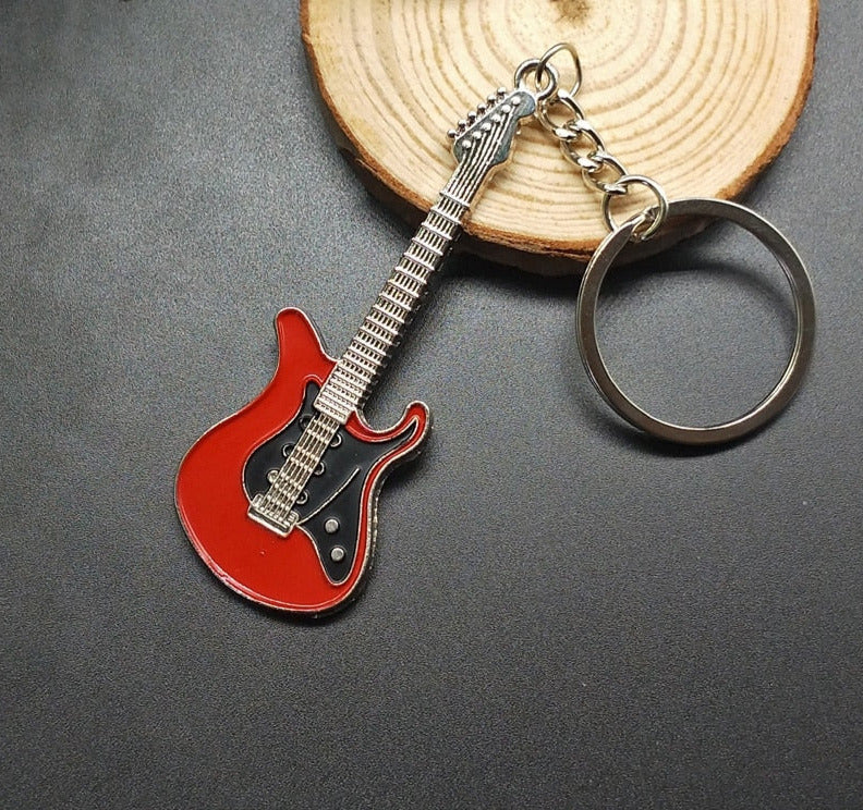 Guitar Metal 6 colour KeyChain