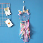 Unicorn Flying Feather Dreamcatcher