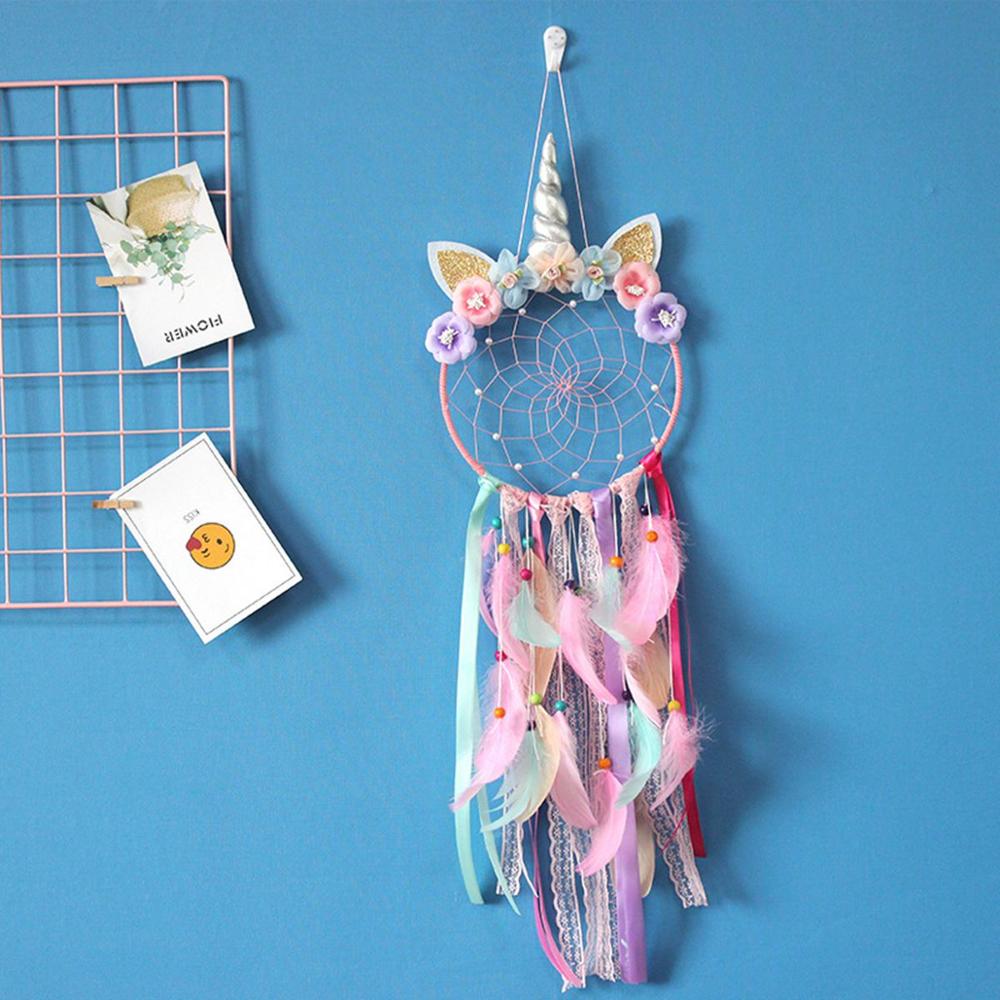 Unicorn Flying Feather Dreamcatcher