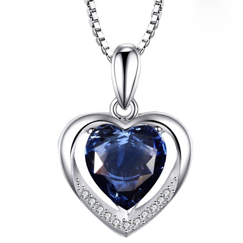 Heart shaped Gemstone Pendant